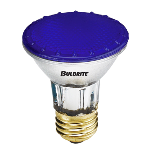 Bulbrite 683903 H90PAR38B 90W Blue 120V PAR38 Dimmable HALOGEN Bulb 