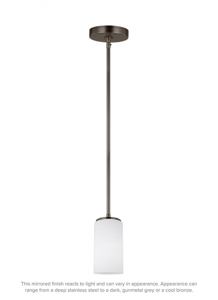 Alturas contemporary 1-light LED indoor dimmable ceiling hanging single pendant light in brushed oil
