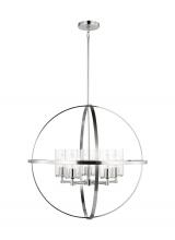 Generation Lighting - Seagull US 3124675-962 - Alturas indoor dimmable 5-light single tier chandelier in brushed nickel finish with spherical steel