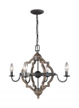 Generation Lighting - Seagull US 3124904-846 - Four Light Chandelier