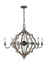 Generation Lighting - Seagull US 3124906-846 - Six Light Chandelier