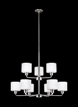 Generation Lighting - Seagull US 3128809-962 - Canfield Nine Light Chandelier