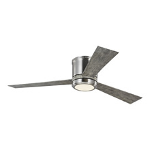 Generation Lighting - Seagull US 3CLYR52BSLGD-V1 - Clarity 52 LED - Brushed Steel w LGWO Blades