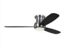 Generation Lighting - Seagull US 3OBSHR52BSD - Orbis 52 Inch Indoor/Outdoor Integrated LED Dimmable Hugger Ceiling Fan