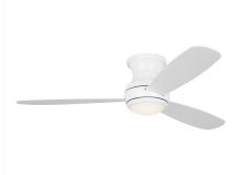Generation Lighting - Seagull US 3OBSHR52RZWD - Orbis 52 Inch Indoor/Outdoor Integrated LED Dimmable Hugger Ceiling Fan