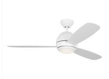 Generation Lighting - Seagull US 3OBSR52RZWD - Orbis 52 Inch Indoor/Outdoor Integrated LED Dimmable Ceiling Fan