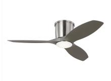 Generation Lighting - Seagull US 3TTHR44BSD - Titus 44 Inch Indoor/Outdoor Integrated LED Dimmable Hugger Ceiling Fan