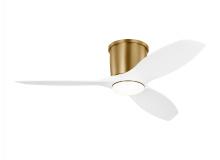 Generation Lighting - Seagull US 3TTHR44SBD - Titus 44 Inch Indoor/Outdoor Integrated LED Dimmable Hugger Ceiling Fan