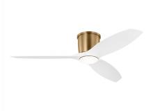 Generation Lighting - Seagull US 3TTHR52SBD - Titus 52 Inch Indoor/Outdoor Integrated LED Dimmable Hugger Ceiling Fan