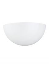 Generation Lighting - Seagull US 4138-15 - Edla traditional 1-light indoor dimmable bath vanity wall sconce in white finish with white plastic