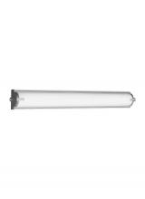 Generation Lighting - Seagull US 4635793S-04 - Braunfels transitional 3-light indoor dimmable bath vanity wall sconce in satin aluminum finish with