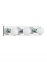 Generation Lighting - Seagull US 4737-05 - Center Stage traditional 3-light indoor dimmable bath vanity wall sconce in chrome silver finish