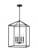 Generation Lighting - Seagull US 5115004-112 - Perryton transitional 4-light indoor dimmable medium ceiling pendant hanging chandelier light in mid