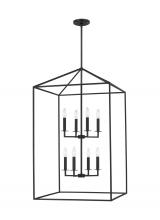 Generation Lighting - Seagull US 5315008EN-112 - Perryton transitional 8-light LED indoor dimmable extra large ceiling pendant hanging chandelier lig