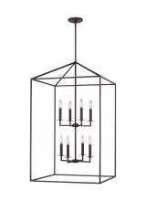 Generation Lighting - Seagull US 5315008EN-710 - Perryton transitional 8-light LED indoor dimmable extra large ceiling pendant hanging chandelier lig