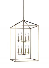 Generation Lighting - Seagull US 5315008EN-848 - Perryton transitional 8-light LED indoor dimmable extra large ceiling pendant hanging chandelier lig