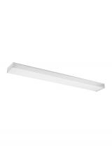 Generation Lighting - Seagull US 59132LE-15 - Drop Lens Fluorescent traditional 2-light indoor dimmable four foot ceiling flush mount in white fin