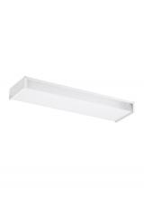 Generation Lighting - Seagull US 59136LE-15 - Drop Lens Fluorescent traditional 2-light indoor dimmable two foot ceiling flush mount in white fini