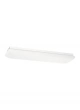 Generation Lighting - Seagull US 59270LE-15 - Fluorescent Ceiling traditional 2-light indoor dimmable ceiling flush mount in white finish with whi