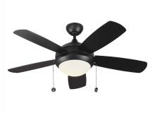 Generation Lighting - Seagull US 5DIC44BKD-V1 - Discus 44" Ceiling Fan