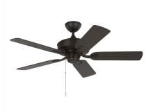 Generation Lighting - Seagull US 5LDO44BZ - Linden 44'' traditional indoor/outdoor bronze ceiling fan with reversible motor