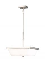 Generation Lighting - Seagull US 6513703-962 - Ellis Harper classic 3-light indoor dimmable ceiling pendant hanging chandelier pendant light in bru