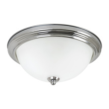Generation Lighting - Seagull US 77063-05 - Geary transitional 1-light indoor dimmable ceiling flush mount fixture in chrome silver finish with