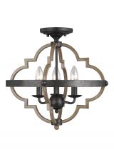 Generation Lighting - Seagull US 7724903-846 - Three Light Semi-Flush Mount
