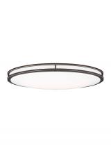Generation Lighting - Seagull US 7950893S-71 - Mahone traditional dimmable indoor large LED oval 1-light flush mount ceiling fixture in an antique