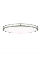 Generation Lighting - Seagull US 7950893S-753 - Mahone traditional dimmable indoor large LED oval one-light flush mount ceiling fixture in a painted