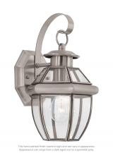 Generation Lighting - Seagull US 8037-965 - Lancaster traditional 1-light outdoor exterior small wall lantern sconce in antique brushed nickel s