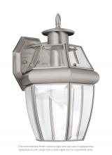 Generation Lighting - Seagull US 8038-965 - Lancaster traditional 1-light outdoor exterior medium wall lantern sconce in antique brushed nickel