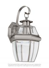 Generation Lighting - Seagull US 8067-965 - Lancaster traditional 1-light outdoor exterior large wall lantern sconce in antique brushed nickel s