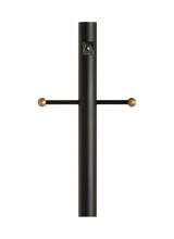 Generation Lighting - Seagull US 8114-12 - Outdoor Posts traditional -light outdoor exterior aluminum post with ladder rest and photo cell in b