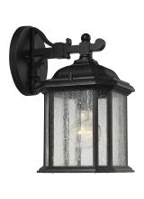 Generation Lighting - Seagull US 84029-746 - Kent traditional 1-light outdoor exterior small wall lantern sconce in oxford bronze finish with cle