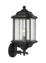 Generation Lighting - Seagull US 84032-746 - Kent traditional 1-light outdoor exterior wall lantern sconce in oxford bronze finish with clear see