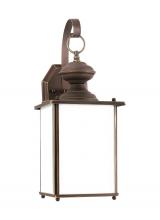 Generation Lighting - Seagull US 84158D-71 - Jamestowne transitional 1-light large outdoor exterior Dark Sky compliant wall lantern sconce in ant
