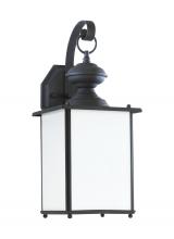 Generation Lighting - Seagull US 84158DEN3-12 - Jamestowne transitional 1-light LED outdoor exterior Dark Sky compliant wall lantern sconce in black