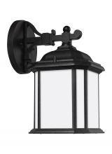 Generation Lighting - Seagull US 84529-746 - Kent traditional 1-light outdoor exterior small wall lantern sconce in oxford bronze finish with sat