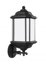 Generation Lighting - Seagull US 84532EN3-12 - Kent traditional 1-light LED outdoor exterior large uplight wall lantern sconce in black finish with