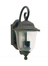 Generation Lighting - Seagull US 8459-46 - Trafalgar traditional 2-light medium outdoor exterior wall lantern sconce in oxidized bronze finish