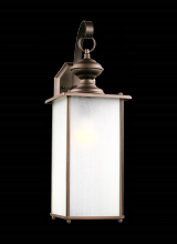 Generation Lighting - Seagull US 84670-71 - Jamestowne transitional 1-light extra large outdoor exterior wall lantern in antique bronze finish w