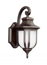 Generation Lighting - Seagull US 8536301EN3-71 - Childress traditional 1-light LED outdoor exterior small wall lantern sconce in antique bronze finis