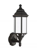 Generation Lighting - Seagull US 8538751-71 - Sevier traditional 1-light outdoor exterior small uplight outdoor wall lantern sconce in antique bro