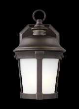 Generation Lighting - Seagull US 8550701-71 - Calder traditional 1-light outdoor exterior small wall lantern sconce in antique bronze finish with