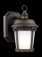Generation Lighting - Seagull US 8550701EN3-71 - Calder traditional 1-light LED outdoor exterior small wall lantern sconce in antique bronze finish w