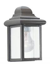 Generation Lighting - Seagull US 8588-10 - Mullberry Hill traditional 1-light outdoor exterior wall lantern sconce in bronze finish with clear