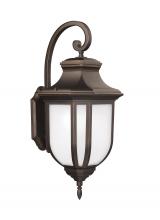 Generation Lighting - Seagull US 8636301EN3-71 - Childress traditional 1-light LED outdoor exterior medium wall lantern sconce in antique bronze fini