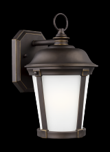 Generation Lighting - Seagull US 8650701EN3-71 - Calder traditional 1-light LED outdoor exterior medium wall lantern sconce in antique bronze finish