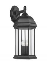 Generation Lighting - Seagull US 8738703EN-12 - Sevier traditional 3-light LED outdoor exterior extra large downlight outdoor wall lantern sconce in